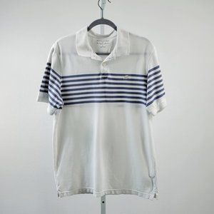 BANANA REPUBLIC striped polo shirt Sz L